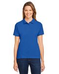 Harriton Ladies' 170 g Ringspun-Baumwolle Piqu Kurzarm-Poloshirt TRUE ROYAL