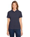 Harriton Ladies' 170 g Ringspun-Baumwolle Piqu Kurzarm-Poloshirt Marine