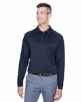 Harriton Herren Advantage Snag Protection Plus Langarm-Polo für taktische Zwecke DARK NAVY