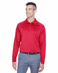 Harriton Herren Advantage Snag Protection Plus Langarm-Polo für taktische Zwecke ROT