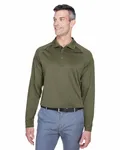 Harriton Herren Advantage Snag Protection Plus Langarm-Polo für taktische Zwecke Taktisch Grün
