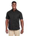 Camicia da lavoro Harriton Advantage IL a maniche corte da uomo NERO