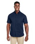 Camicia da lavoro Harriton Advantage IL a maniche corte da uomo NAVIGATO SCURO