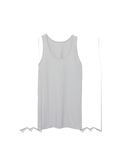 American Apparel Canotta Unisex in Jersey Fine Nuovo Argento