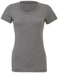 Bella + Canvas - Maglietta da Donna in Triblend a Maniche Corte Triblend grigio