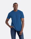 Next Level Apparel T-Shirt unisexe à col ras du cou CVC Heather Cool Blu