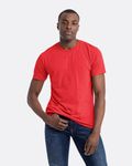 Next Level Apparel T-Shirt unisexe à col ras du cou CVC ROUGE