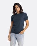 Next Level Apparel T-Shirt unisexe à col ras du cou CVC Marine de minuit