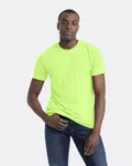 Next Level Apparel T-Shirt unisexe à col ras du cou CVC Vert fluo