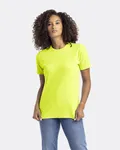 Next Level Apparel T-Shirt unisexe à col ras du cou CVC Jaune fluo