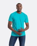 Next Level Apparel T-Shirt unisexe à col ras du cou CVC Bleu Tahiti