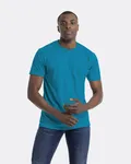 Next Level Apparel T-Shirt unisexe à col ras du cou CVC Turquoise