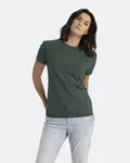 Next Level Apparel T-Shirt unisexe à col ras du cou CVC Hthr Forest Grn