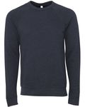 Bella + Canvas Sweatshirt unisexe à col roulé en polaire éponge Bleu marine