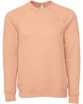 Bella + Canvas Sweatshirt unisexe à col roulé en polaire éponge Pêche