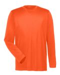 Top a Maniche Lunghe Cool & Dry Performance da Uomo di UltraClub Arancione brillante
