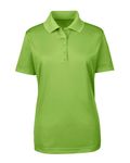 Polo femme CORE365 Origin Performance Piqu Vert acide