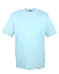 T-shirt UltraClub pour homme, performance sportive, frais et sec, en interlock Bleu glacier