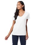 Hanes - t-shirt à col en V perfect-T pour dames BLANC