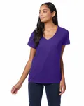 Hanes - t-shirt à col en V perfect-T pour dames PURPLE
