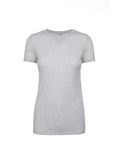 Next Level Apparel Ladies' Triblend Crew Heather White