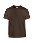 Gildan Youth - T-shirt en coton épais Chocolat noir