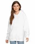 Gildan Adult Softstyle Fleece Pullover Felpa con cappuccio BIANCO
