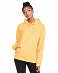 Gildan Adult Softstyle Fleece Pullover Felpa con cappuccio Haze giallo