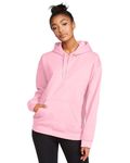 Gildan Adult Softstyle Fleece Pullover Felpa con cappuccio Rosa chiaro