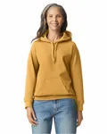 Gildan Adult Softstyle Fleece Pullover Felpa con cappuccio Senape