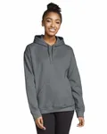 Gildan Adult Softstyle Fleece Pullover Felpa con cappuccio Carbone