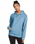 Gildan Adult Softstyle Fleece Pullover Felpa con cappuccio Blu pietra