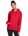 Gildan Adult Softstyle Fleece Pullover Felpa con cappuccio ROSSO