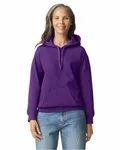 Gildan Adult Softstyle Fleece Pullover Felpa con cappuccio VIOLA
