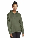 Gildan Adult Softstyle Fleece Pullover Felpa con cappuccio Verde militare