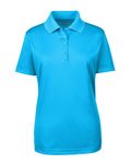 Polo femme CORE365 Origin Performance Piqu Bleu électrique