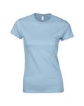 Gildan - T-shirt ajusté Softstyle pour dames Bleu clair