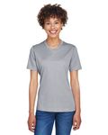 Team 365 - T-shirt de performance Sonic Heather pour dames Athletic Heather