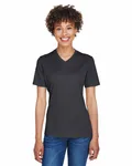 Team 365 - T-shirt de performance Sonic Heather pour dames Noir chiné