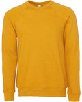 Bella + Canvas Sweatshirt unisexe à col roulé en polaire éponge Heather Mustard