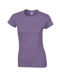 Gildan - T-shirt ajusté Softstyle pour dames Violet chiné