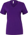 Bella + Canvas Ladies' Relaxed Jersey V-Neck T-Shirt Team Purple