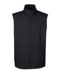 CORE365 Herren Cruise Zweilagen-Weste mit Fleece-Bonded Soft Shell SCHWARZ