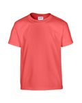Gildan Youth - T-shirt en coton épais Soie corail