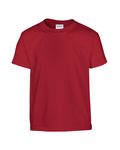 Gildan Youth - T-shirt en coton épais Rouge cardinal