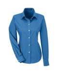 Devon & Jones Collezione Crown da donna in tessuto a trama larga solido BLU FRANCESE