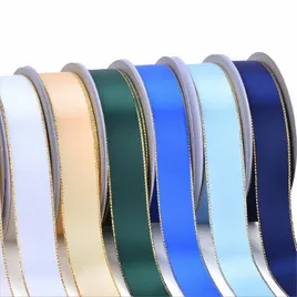 Metallic Edge Double Face Satin Ribbon - Custom Tees Today