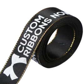 Metallic Edge Satin Ribbon - Custom Tees Today