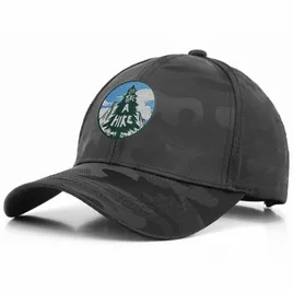 Dark Camou Polyester Baseball Cap - Tote Bags Now