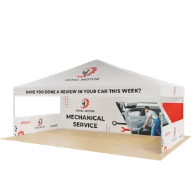 Custom Outdoor Trade Show Displays Heavy Duty 20ft X 10ft - Custom Tees Today